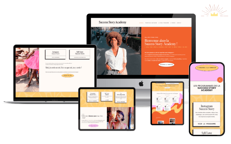 Création site vitrine Success Story Academy